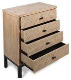 Kensington Wood and Metal 4 Draw unit-abc