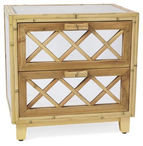 Cayman Bamboo 2 Drawer Cabinet - Natural-abc