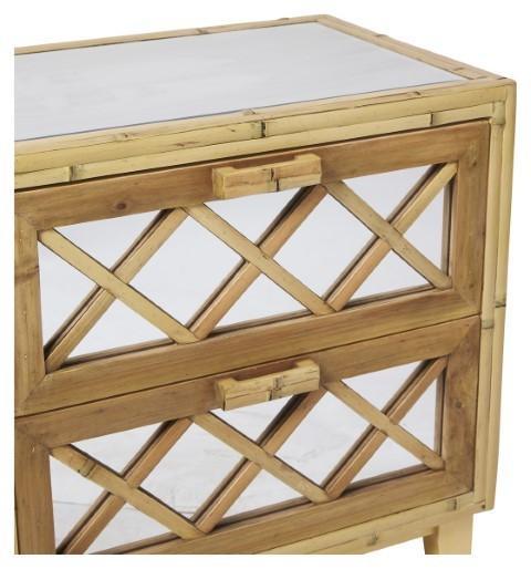 Cayman Bamboo 2 Drawer Cabinet - Natural-abc