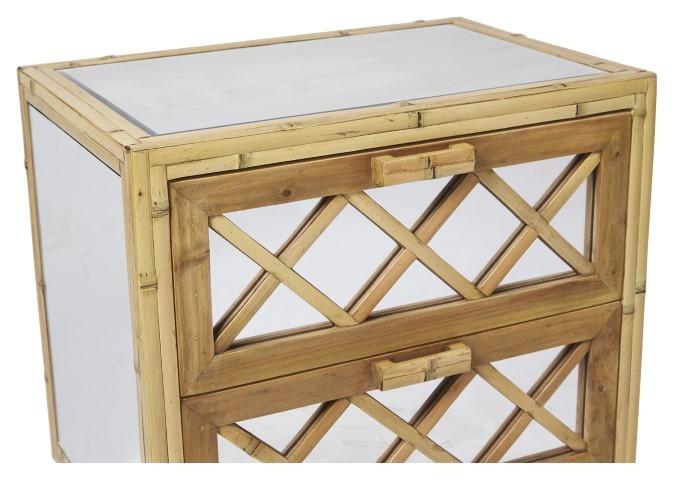 Cayman Bamboo 2 Drawer Cabinet - Natural-abc