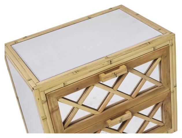 Cayman Bamboo 2 Drawer Cabinet - Natural-abc