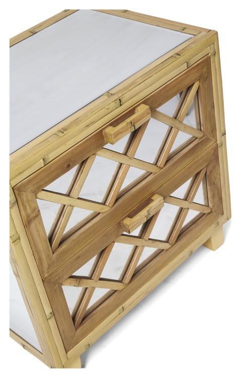 Cayman Bamboo 2 Drawer Cabinet - Natural-abc