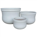 Patar Planter Set/3 White-abc