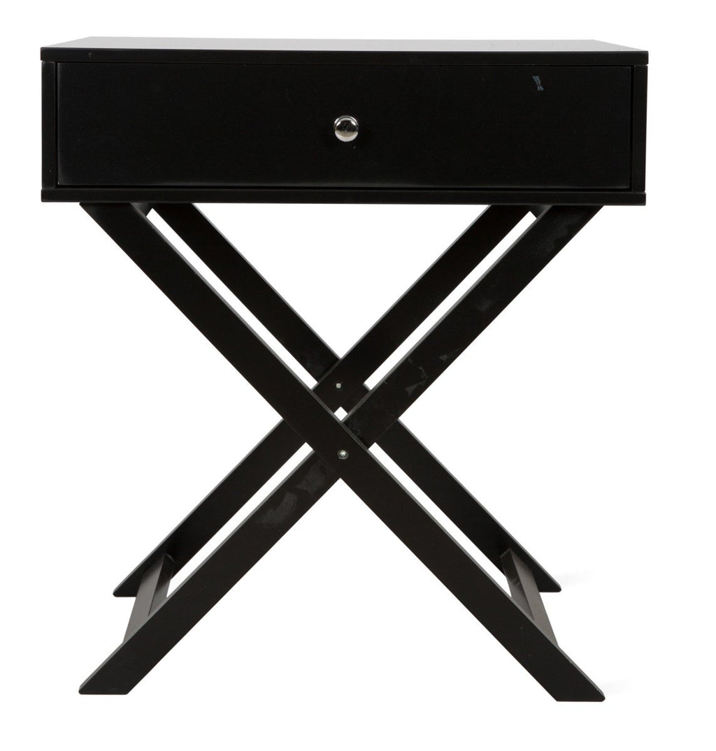 Wooden Side Table with Drawer-abc