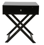 Wooden Side Table with Drawer-abc