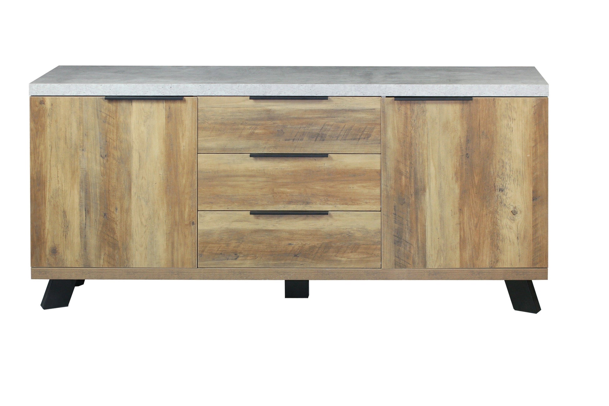 Atlanta Wood/Concrete Look Sideboard - Natural-abc