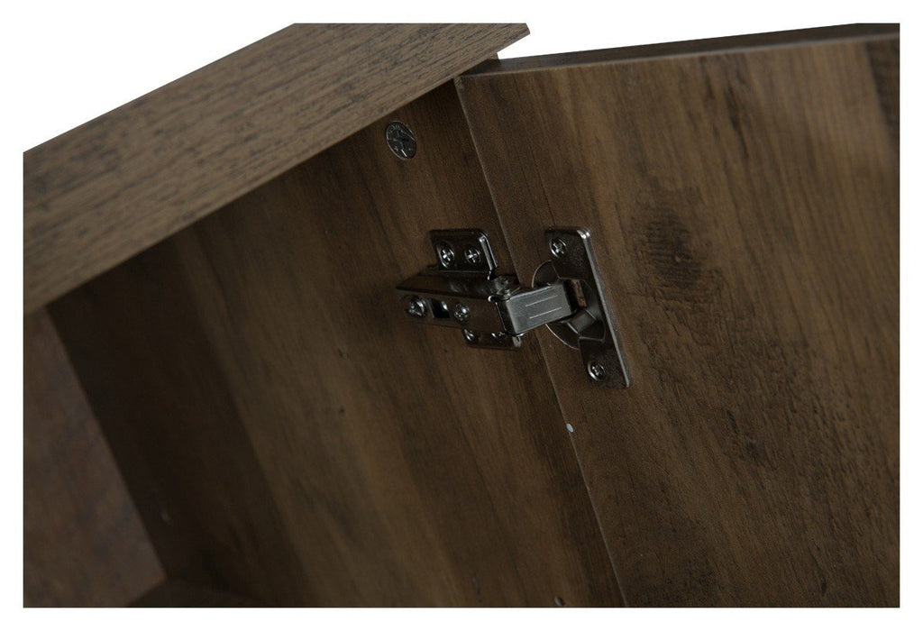 Atlanta Wood/Concrete Look Sideboard - Natural Veneer-abc
