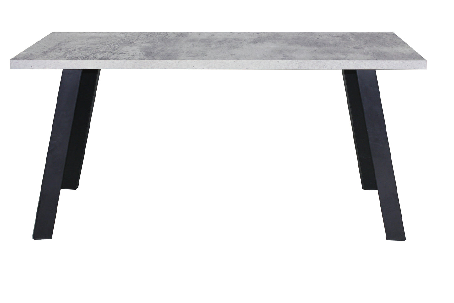 Atlanta Concrete Look Dining Table with Metal Legs-abc