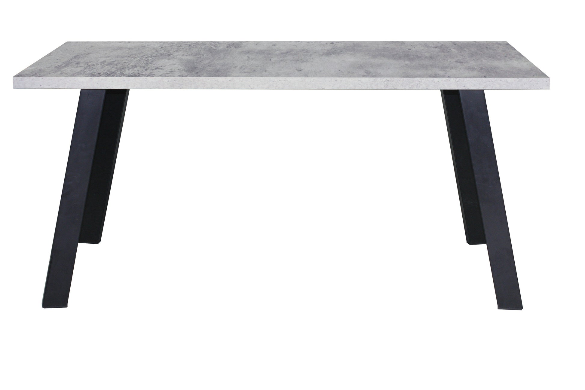 Atlanta Concrete Look Dining Table with Metal Legs-abc