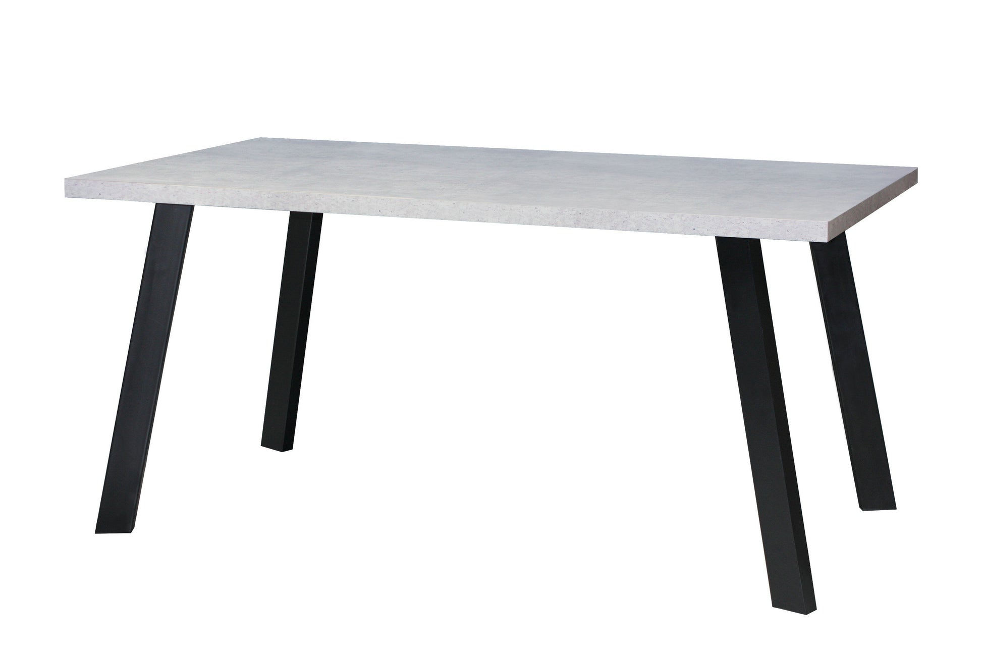 Atlanta Concrete Look Dining Table with Metal Legs-abc