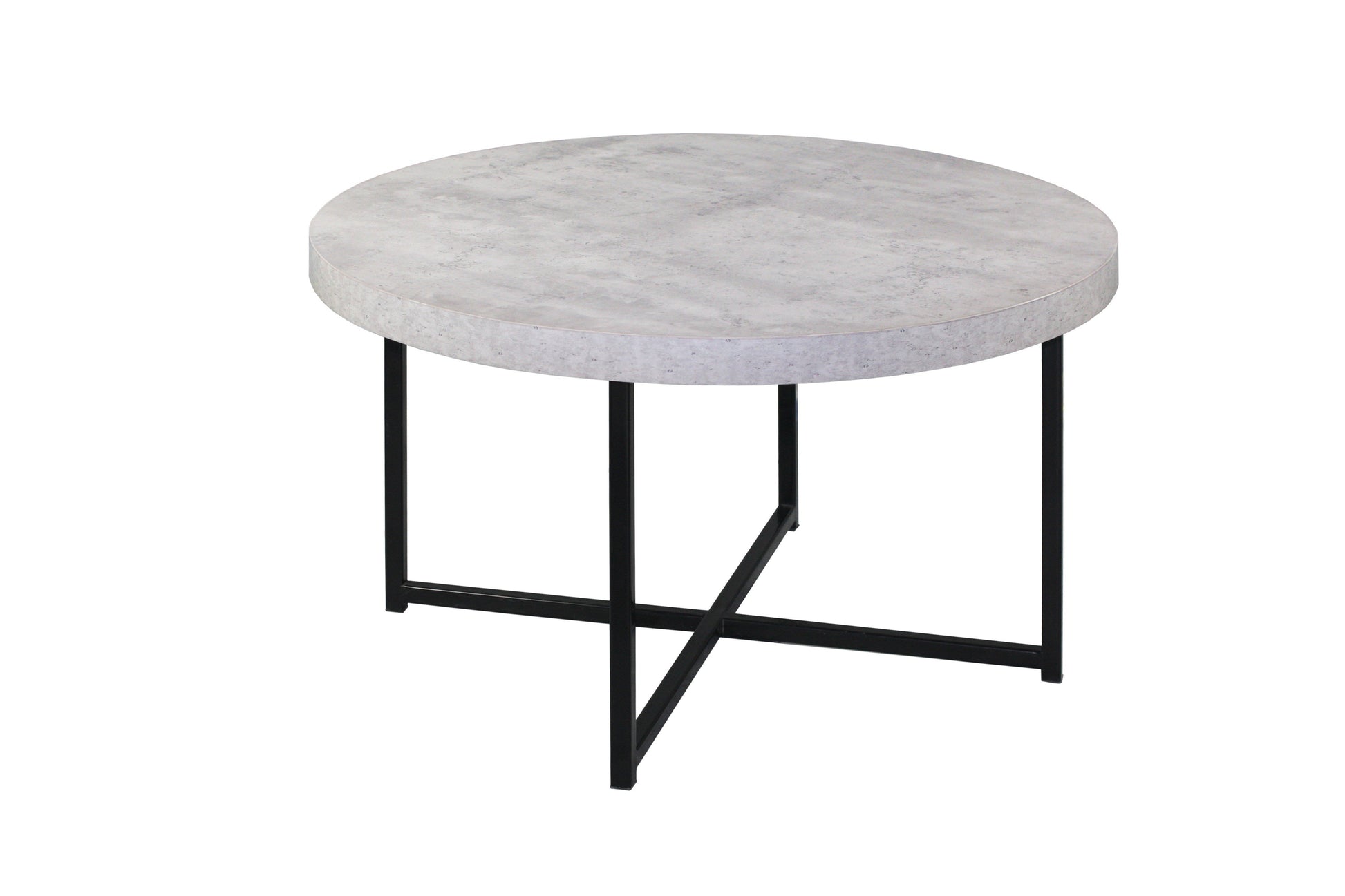 Harper Faux Concrete Coffee Table with Metal Legs-abc