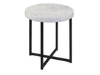 Harper Faux Concrete Side Table with Metal Legs-abc
