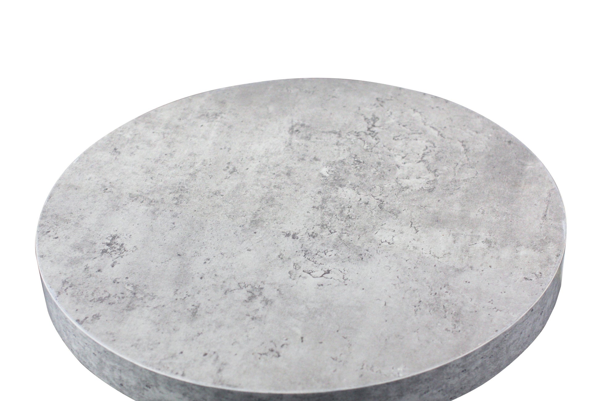 Harper Faux Concrete Side Table with Metal Legs-abc