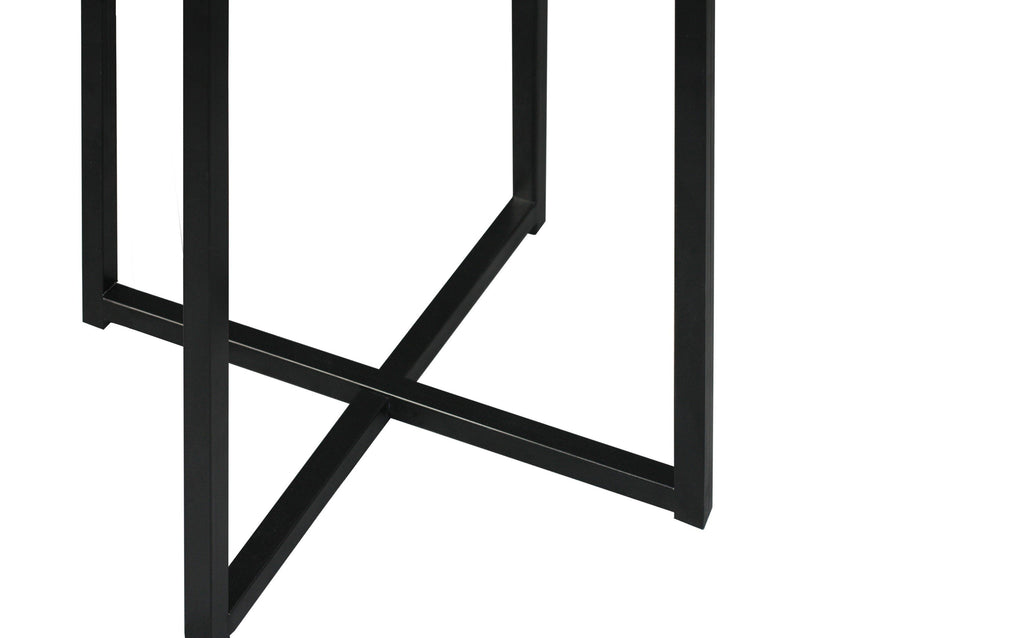 Harper Faux Concrete Side Table with Metal Legs-abc
