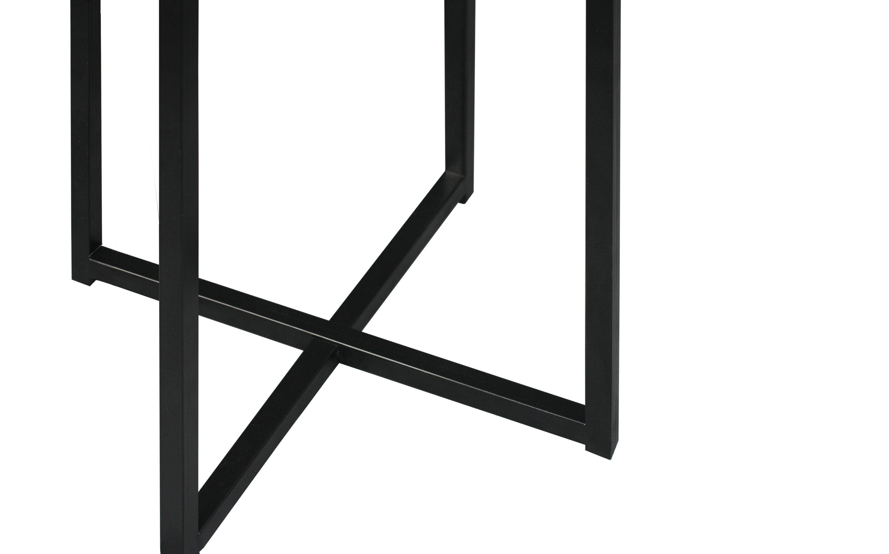 Harper Faux Concrete Side Table with Metal Legs-abc