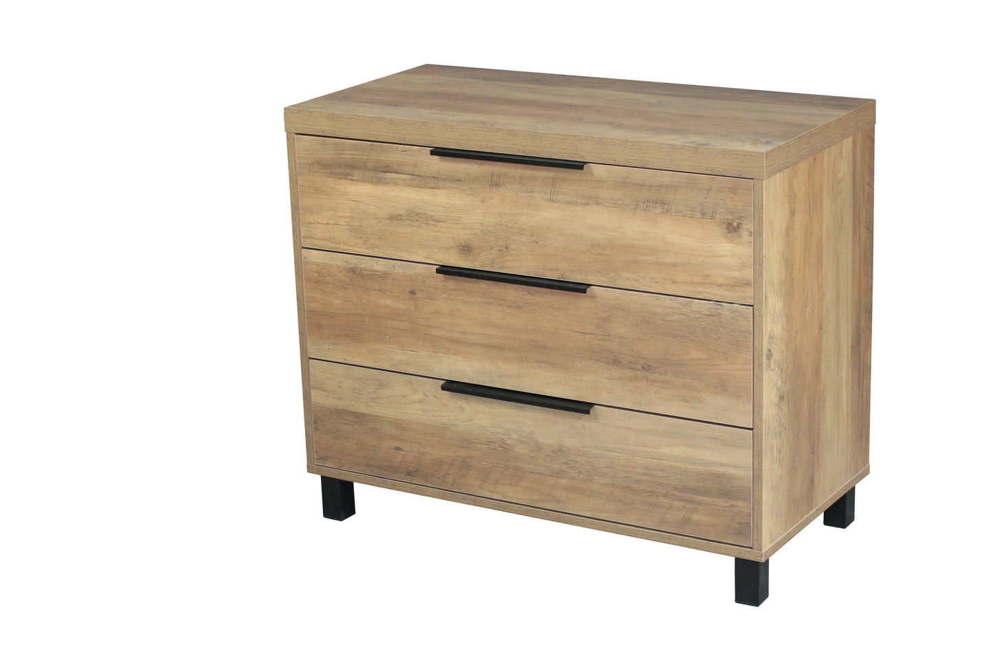 Atlanta Wood Look Three Drawer Dresser - Natural-abc