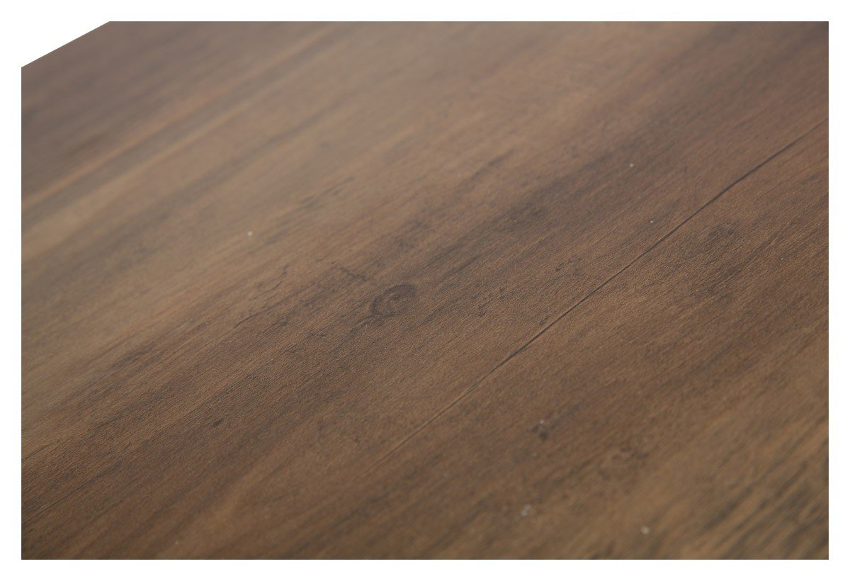 Atlanta Wood Look Executive Desk with Metal Legs - Natural-abc