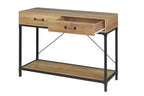 Soho Console Table with Metal Legs - Natural-abc