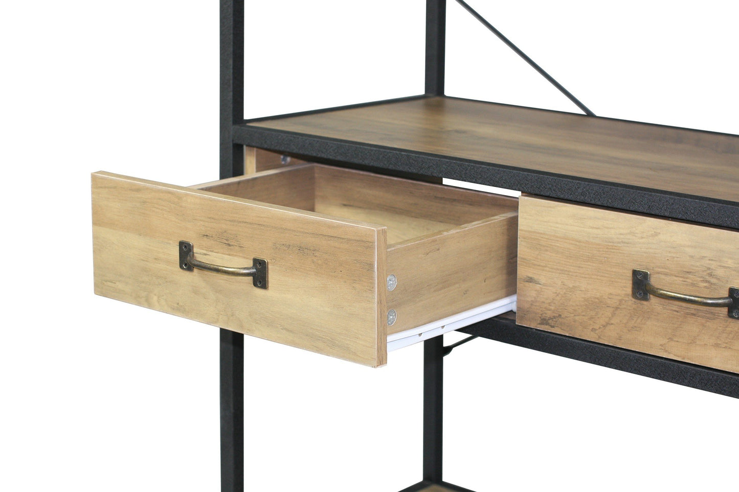 Soho Two Drawer Shelving Unit - Natural-abc