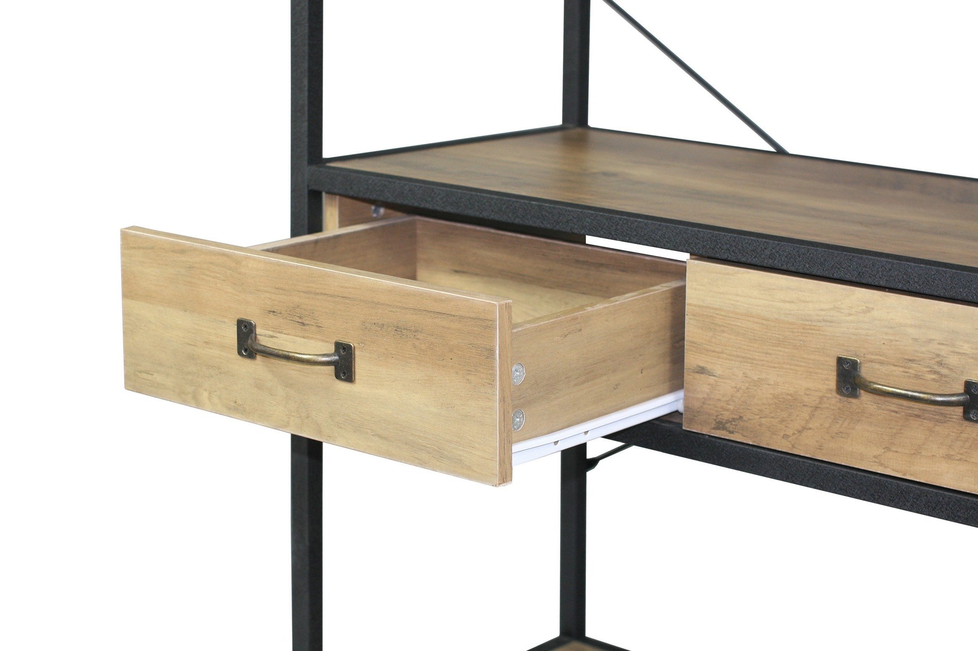 Soho Two Drawer Shelving Unit - Natural-abc