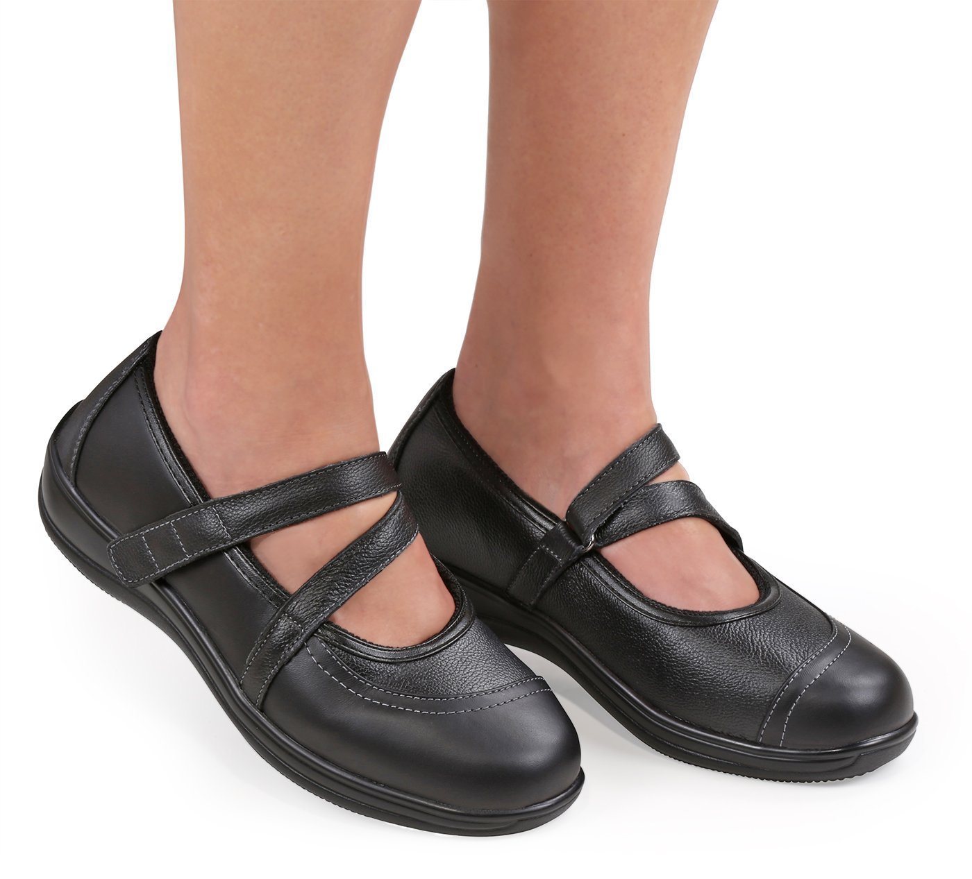 Celina - Black Mary Jane Shoes-abc