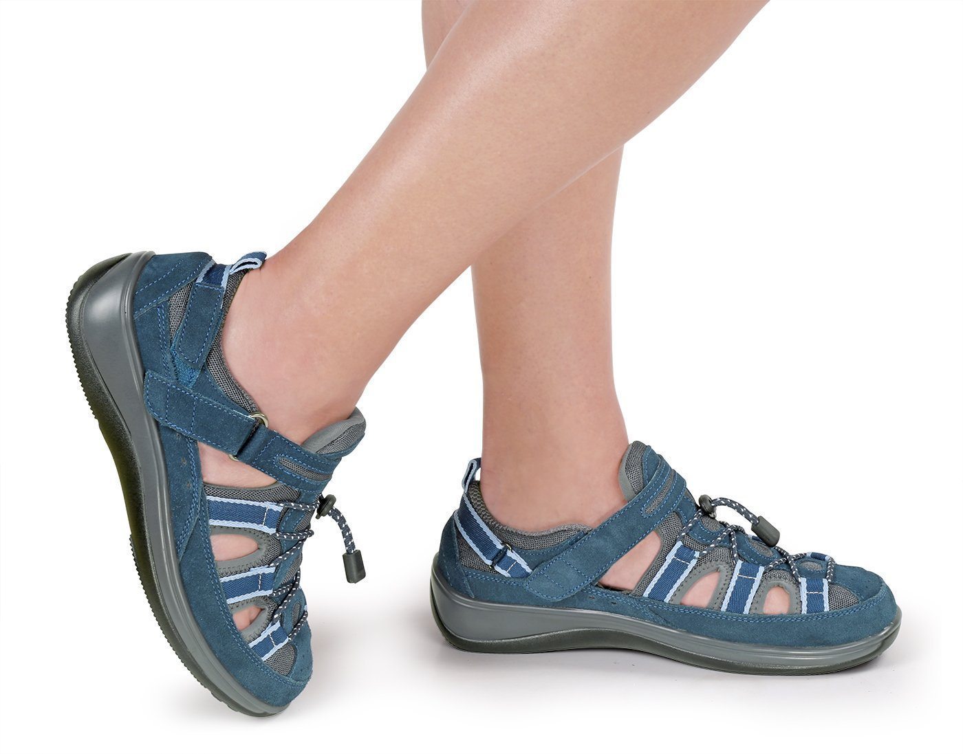 Naples -Blue Orthotic Sandals-abc