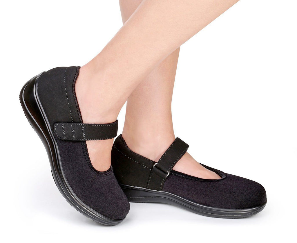 Springfield-Black Women's Mary Jane Stretchable-abc