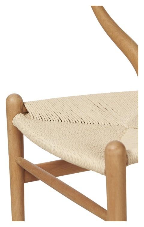 Wishbone Beechwood Chair - Natural-abc