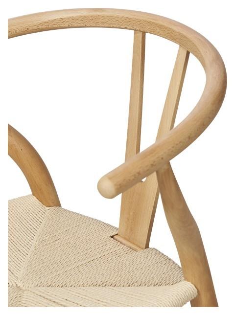 Wishbone Beechwood Chair - Natural-abc