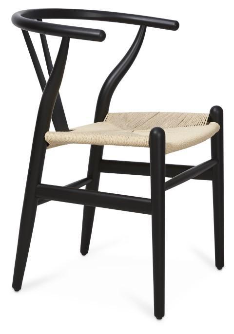 Wishbone Beechwood Chair - Black-abc