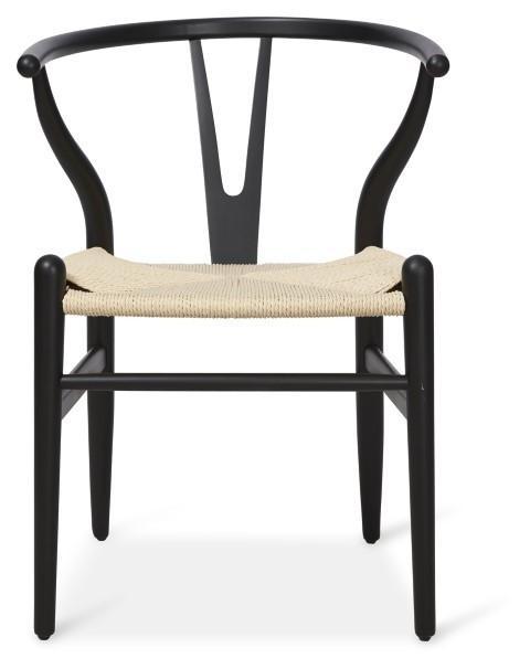 Wishbone Beechwood Chair - Black-abc