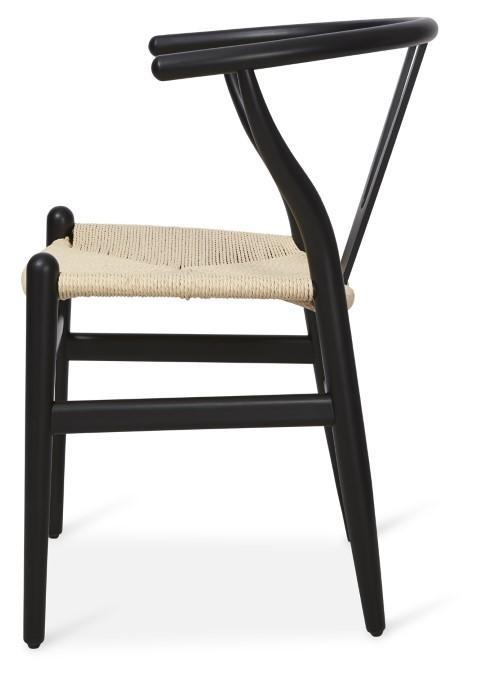 Wishbone Beechwood Chair - Black-abc