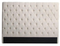 Bed Head w/Buttons-Linen-King Size-abc