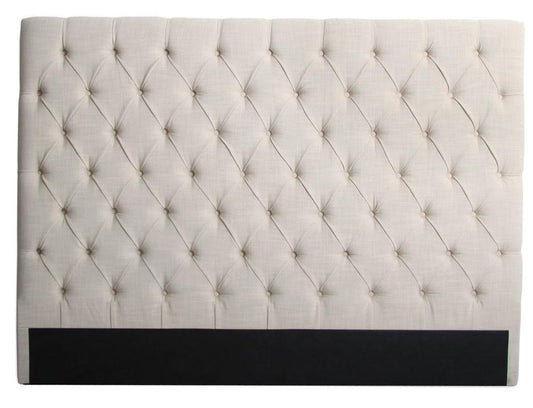 Bed Head w/Buttons-Linen-King Size-abc