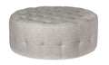 Round Linen Ottoman-abc