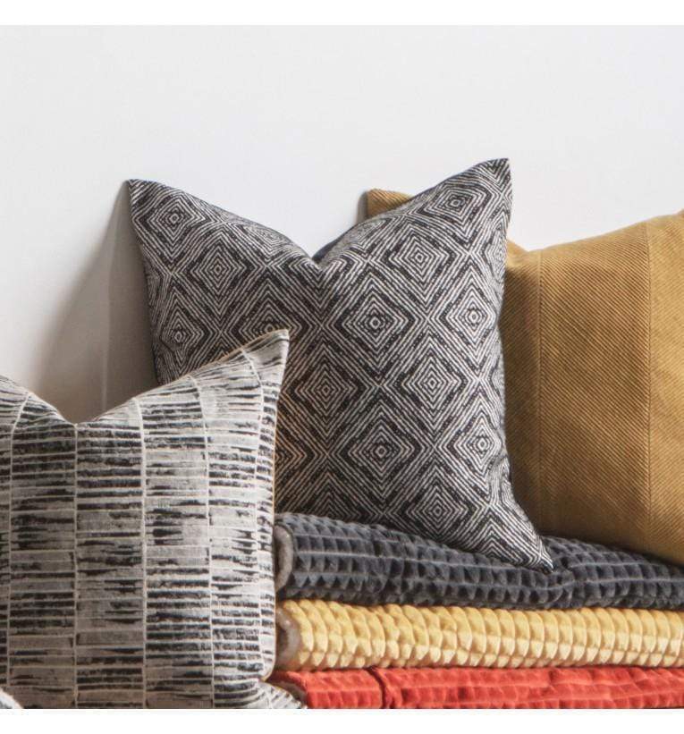 Tapestry Geometric Cushion Monochrome-abc