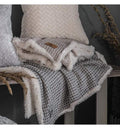 Waffle Sherpa Reverse Throw Grey-abc