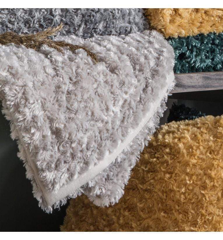 Woodlander Faux Fur Throw Taupe-abc