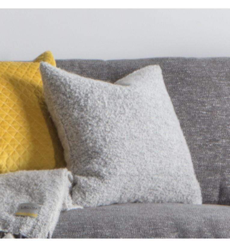 Woven Wrap Cushion Grey-abc