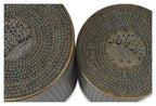 Set of 2 Kierala Cutwork Side Table - Copper/Green-abc