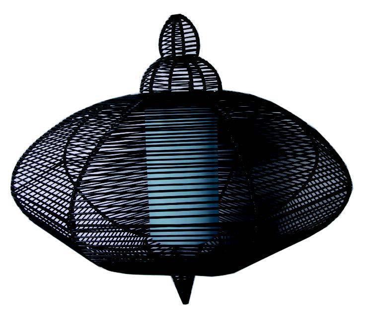 H & M Pendant - Lantern - Black-abc