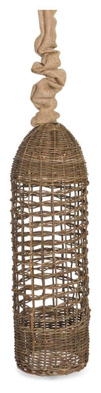 Rattan Tubular Drop Pendant Light-abc