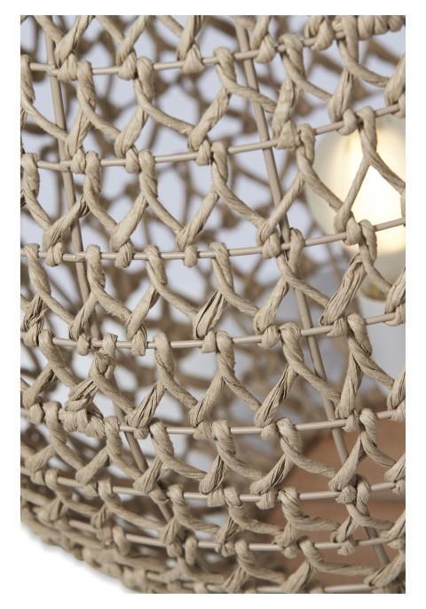 Capri Natural Woven Table Lamp Large - Brown-abc