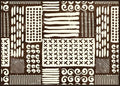 Tribal Abstract Wall Art - Multicolour-abc