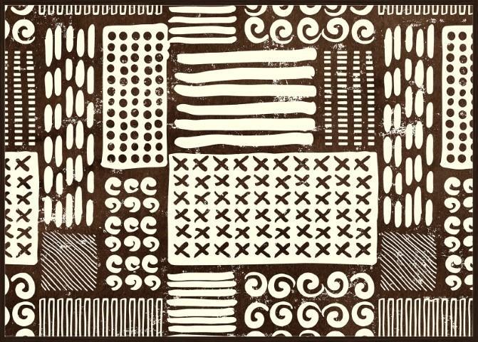 Tribal Abstract Wall Art - Multicolour-abc