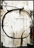 Abstract Ring Framed Canvas Wall Art - Multicolour-abc