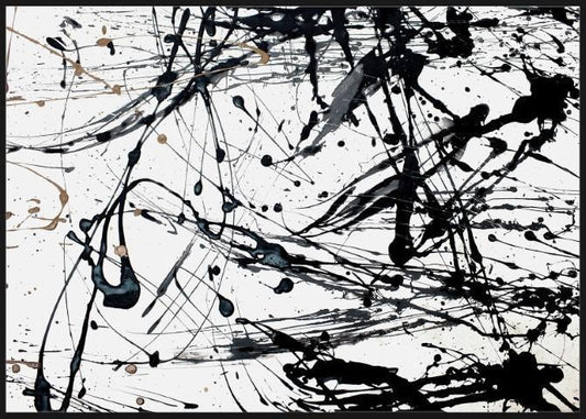 Splash Framed Canvas Wall Art - Multicolour-abc