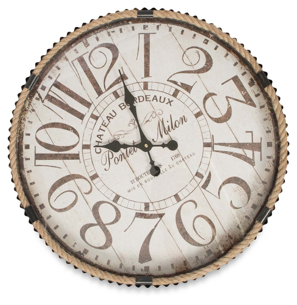 Rope Cord Iron Wall Clock 61cm-abc