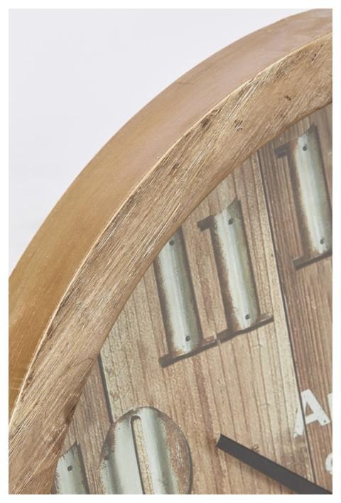 Wooden Paris Classic Clock - Natural-abc