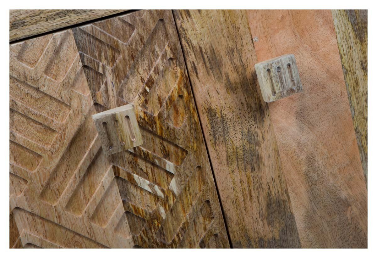 Ashanti Two Door, Three Drawer Mango Wood Sideboard-abc